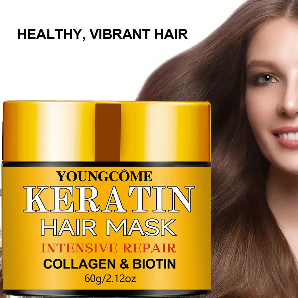 Hair Repairs Hair Mask Biotin Collagen Keratin Treatment Hairs Conditioner Hair Essential Oil Nourishing for Dry Damaged